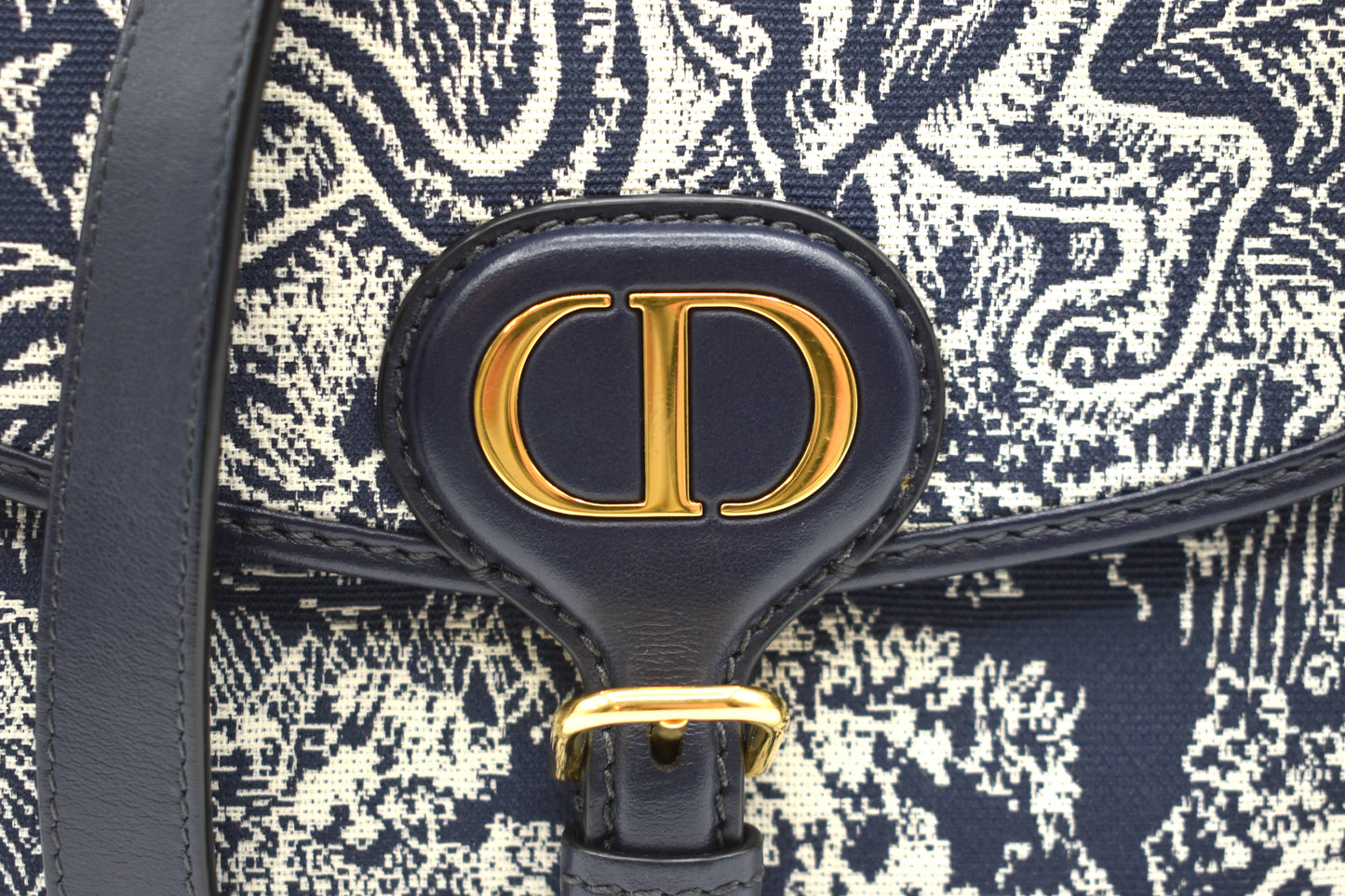 Christian Dior Medium Bobby Flap in Blue