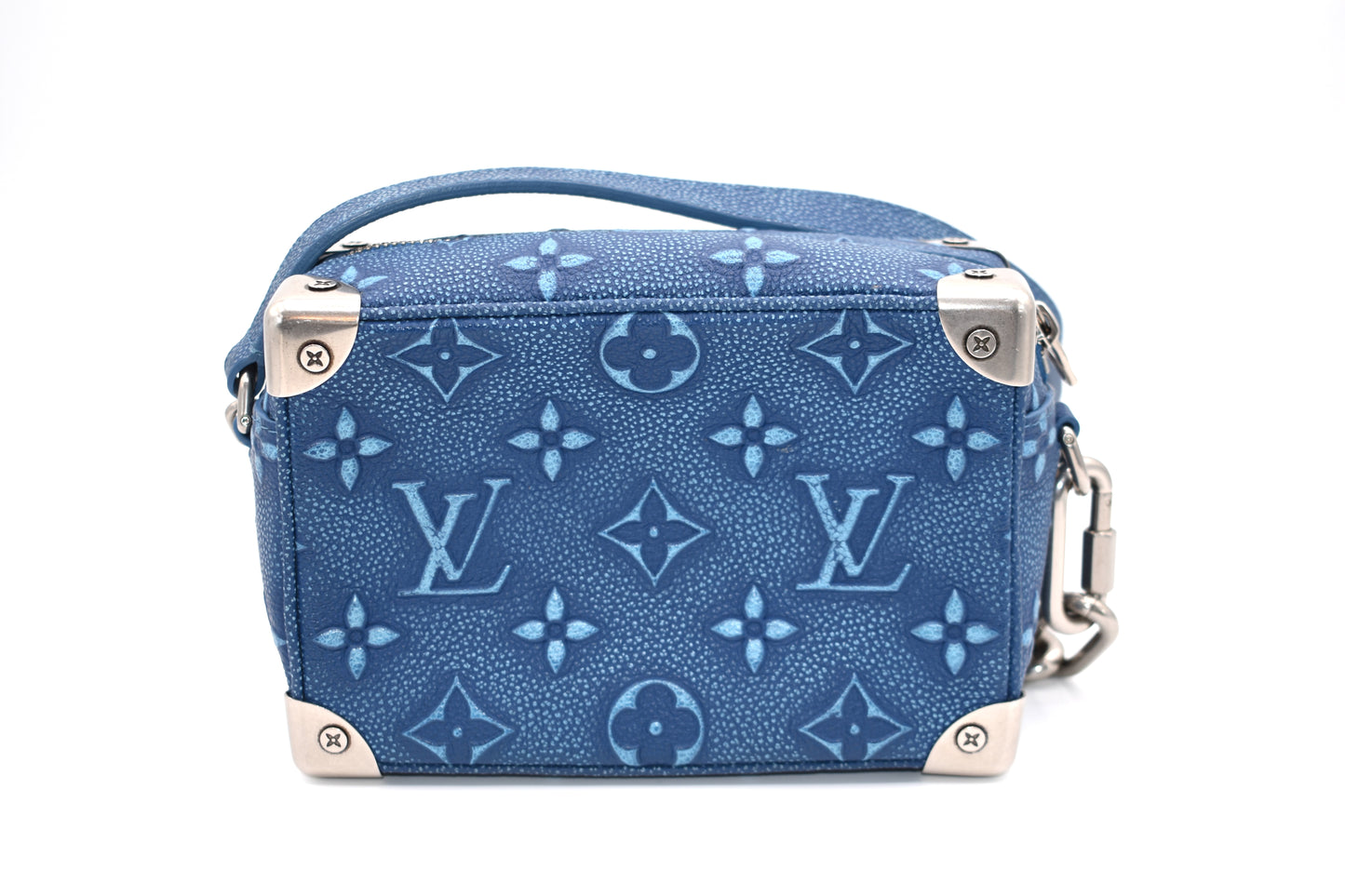 Louis Vuitton Soft Trunk Bag Faded Monogram Debossed Leather