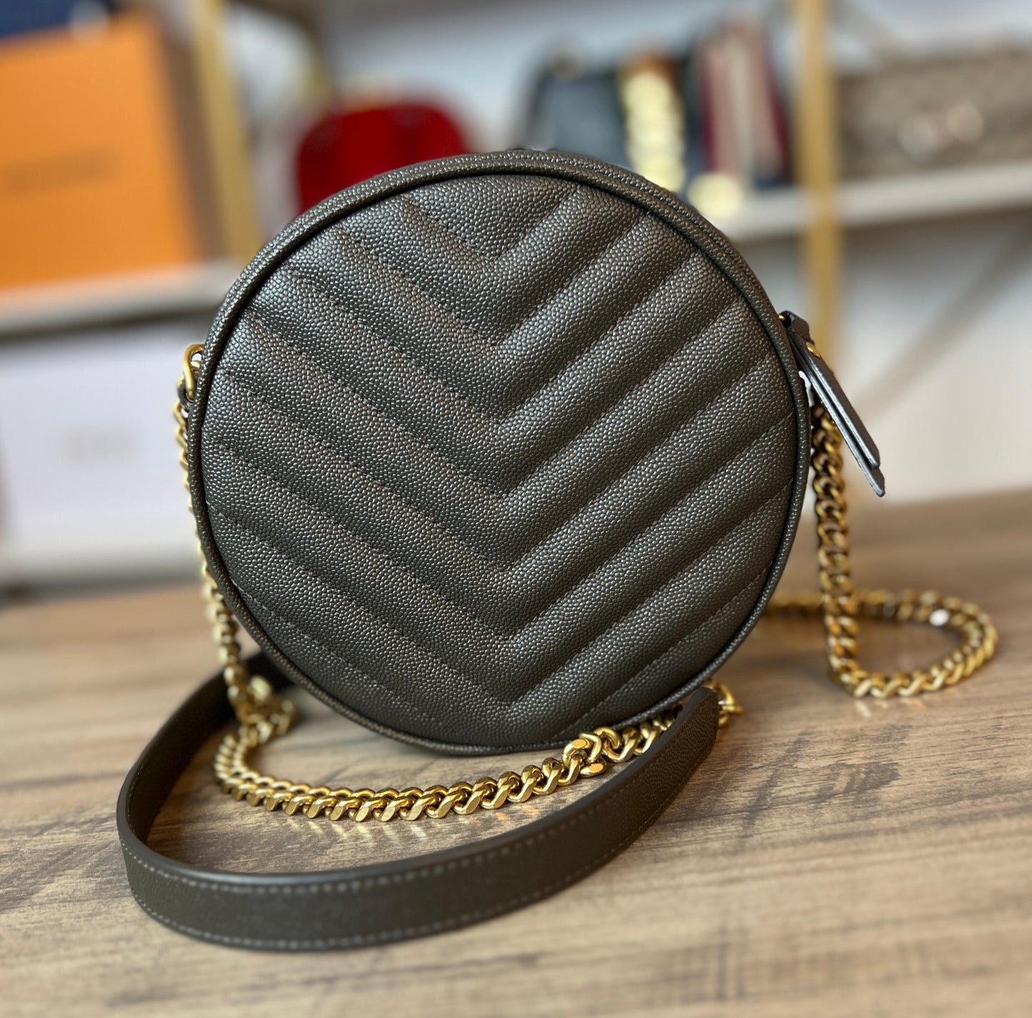 YSL Round Crossbody