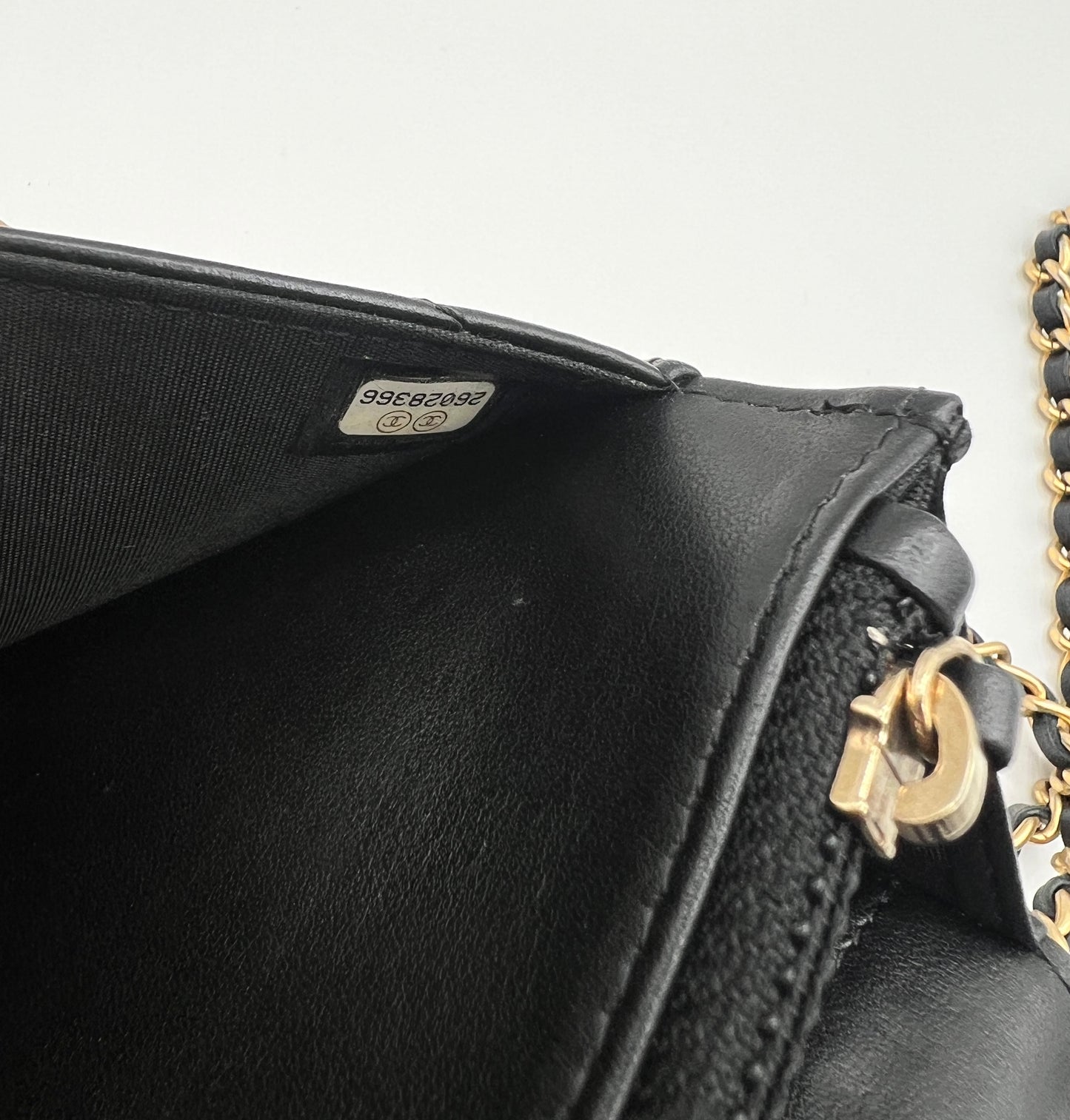 Chanel CC Button Wallet On Chain