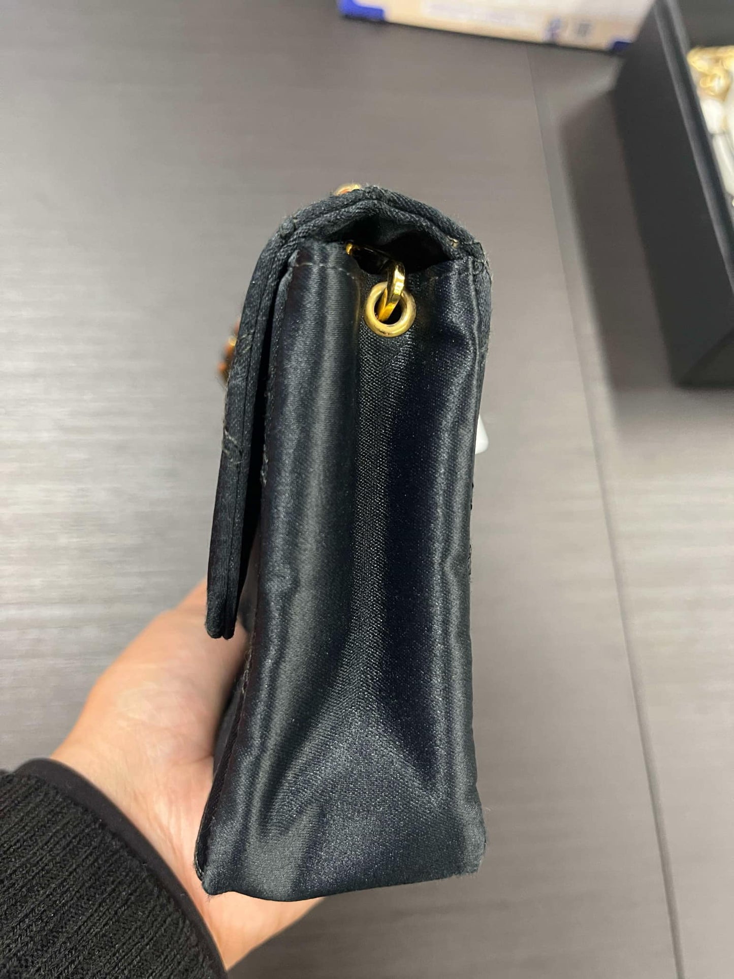 Chanel Vintage Satin Classic CC