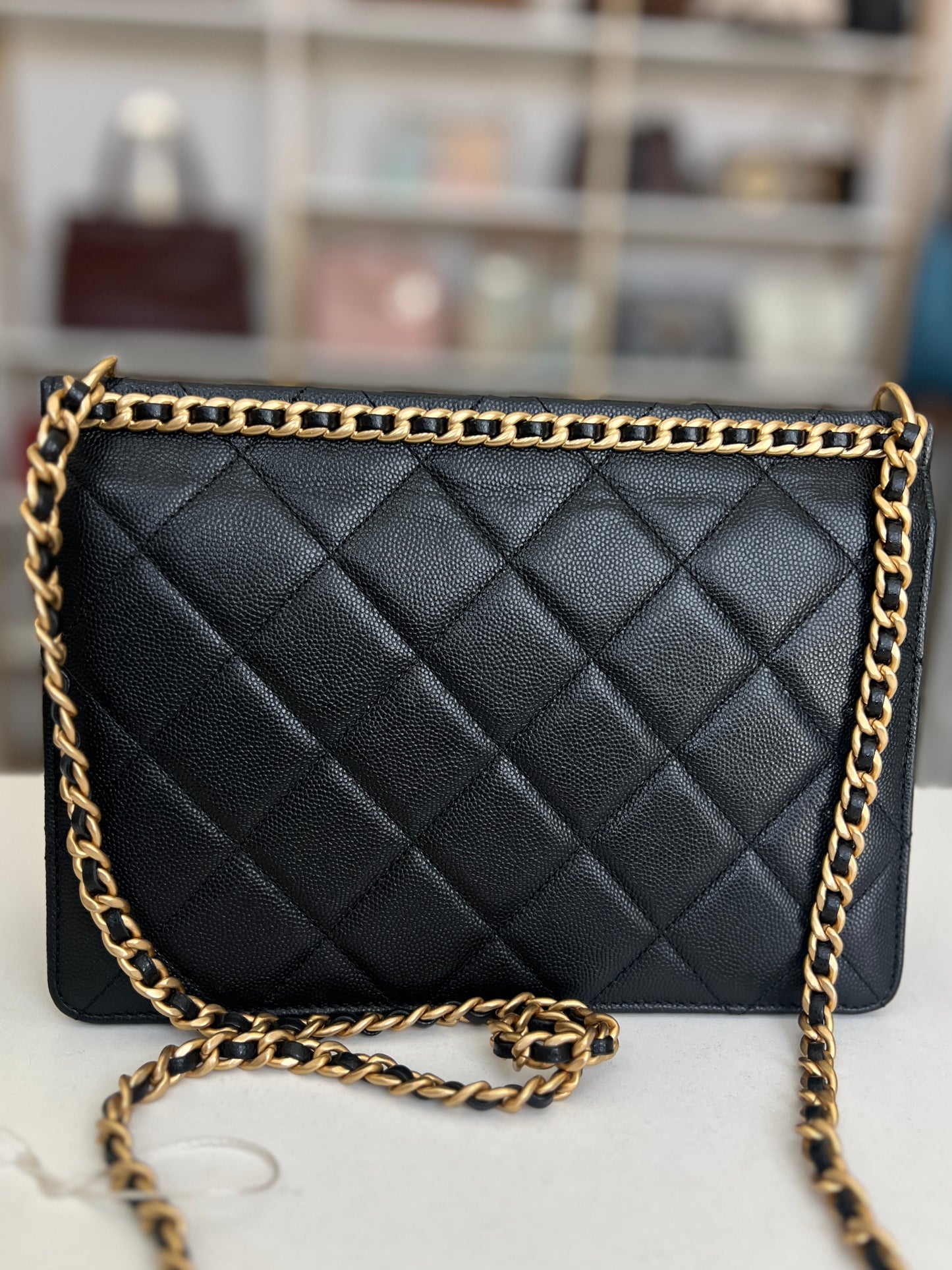 Chanel Timeless Small Turnlock Flap Caviar