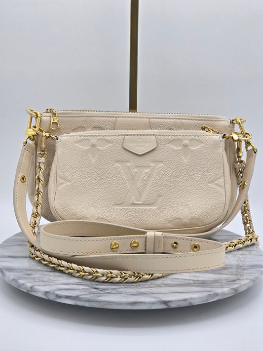 Louis Vuitton Multi Pochette Accessoires - Monogram Empreinte Leather