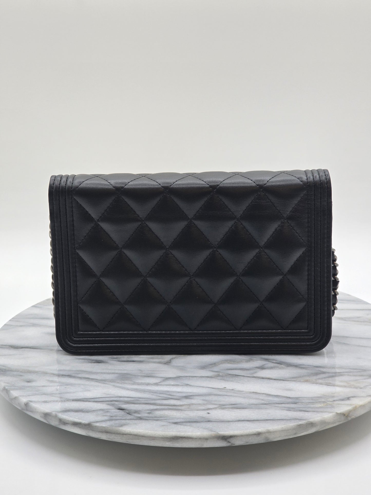 Chanel LeBoy Quilted Wallet On Chain