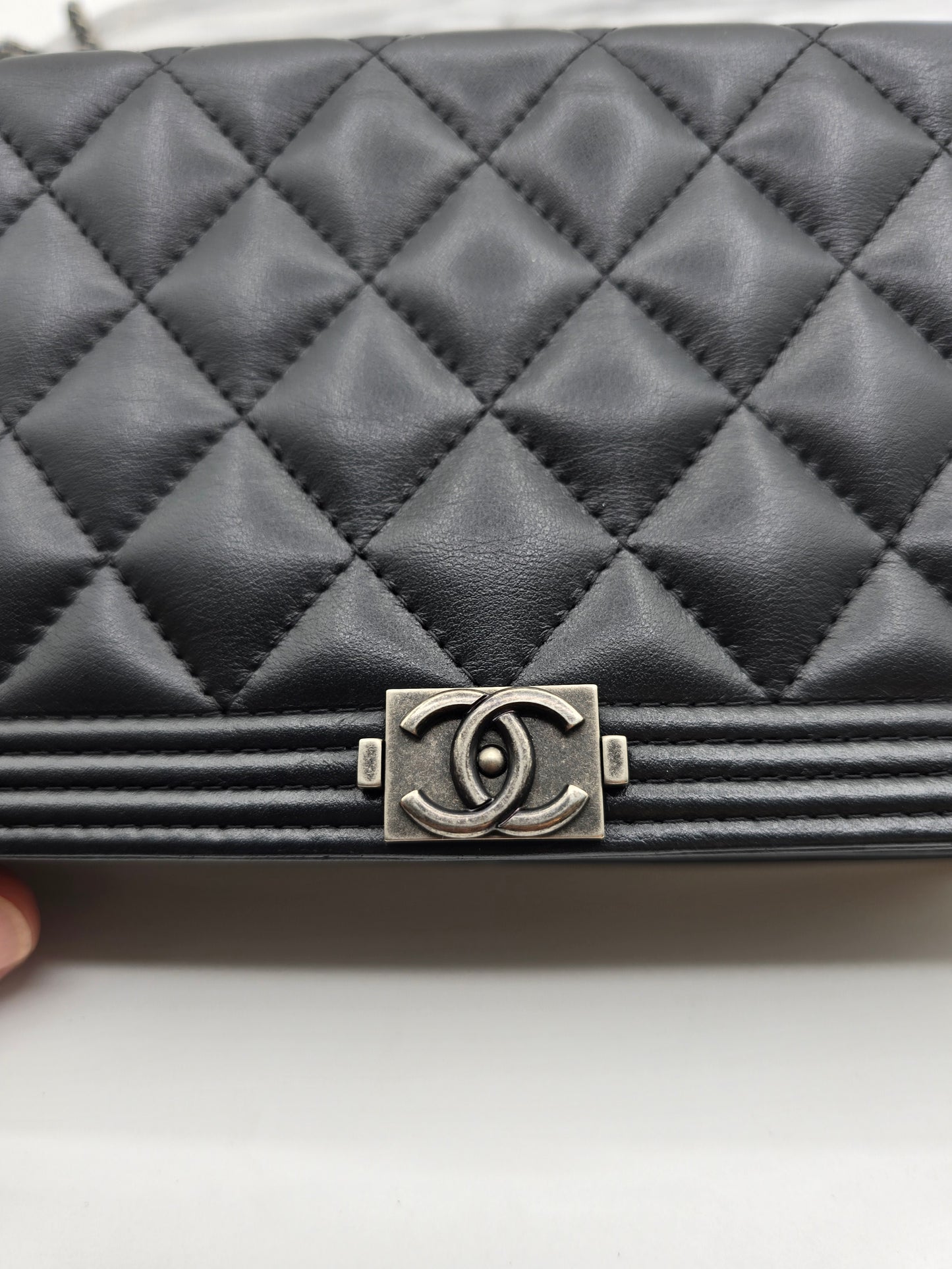 Chanel LeBoy Quilted Wallet On Chain