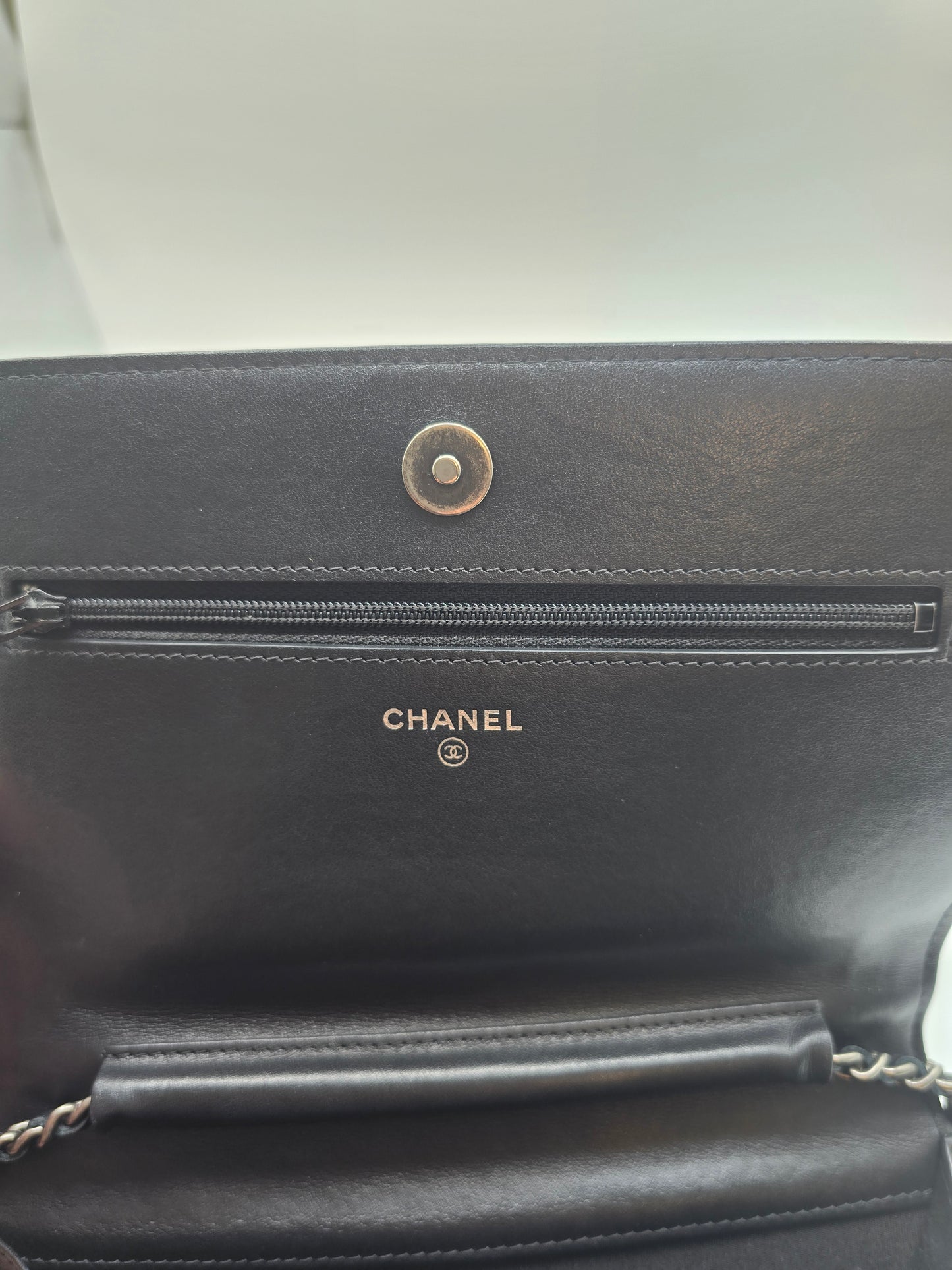 Chanel LeBoy Quilted Wallet On Chain