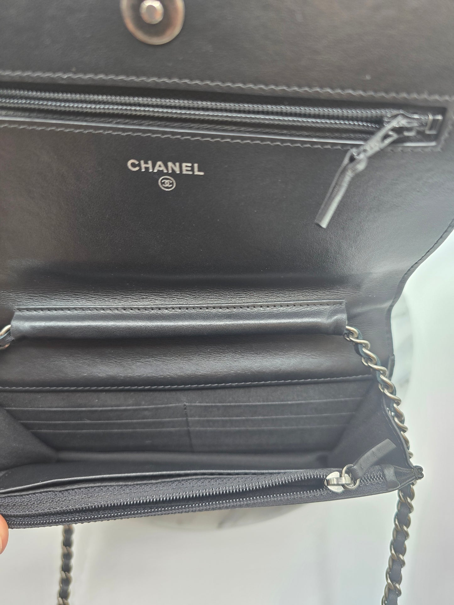 Chanel LeBoy Quilted Wallet On Chain