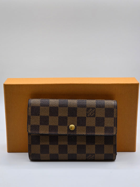 Louis Vuitton Damier Ebene Porte Tresor Wallet