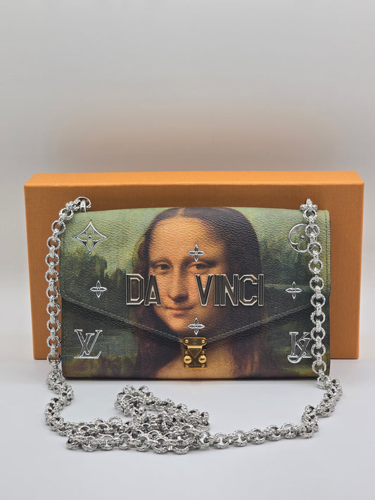 Louis Vuitton Da Vinci Mona Lisa Chain Wallet Pouchette