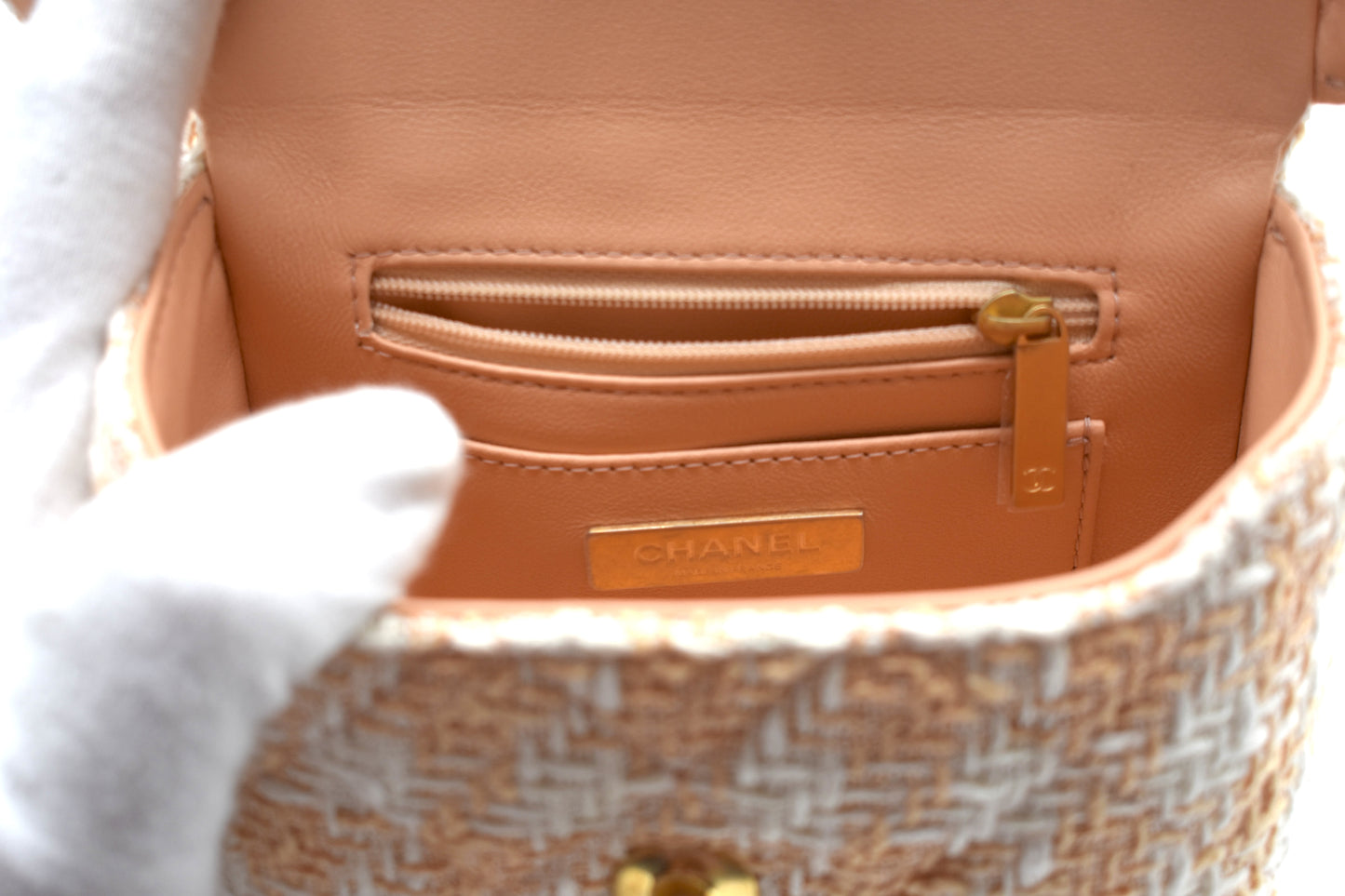 Chanel Tweed Mini Square Flap Bag