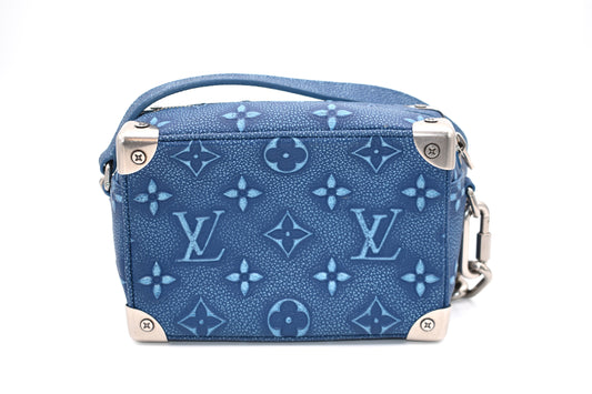 Louis Vuitton Soft Trunk Bag Faded Monogram Debossed Leather