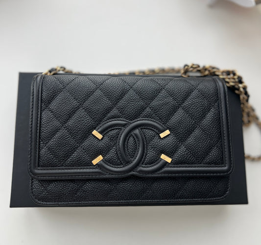 Chanel Wallet on Chain Caviar Leather